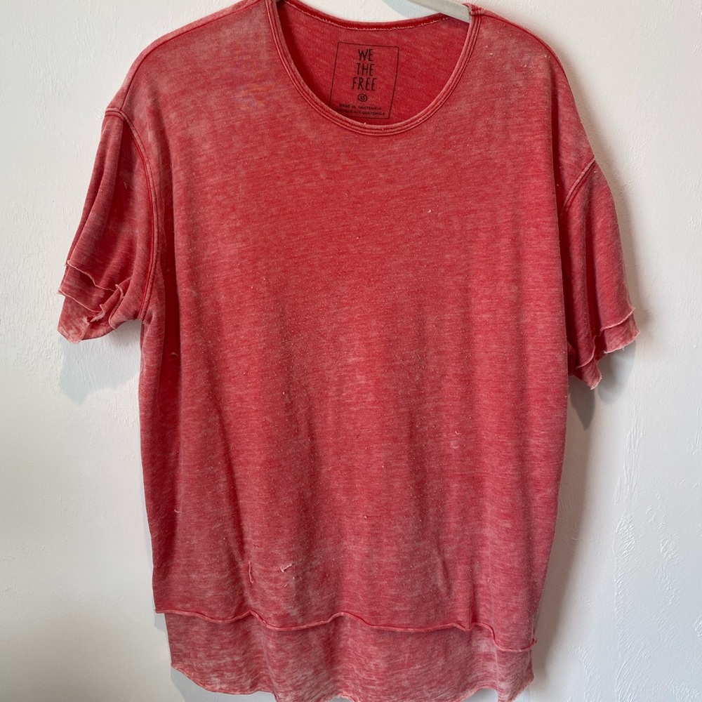 Free People Cloud Nine tee Red size xs